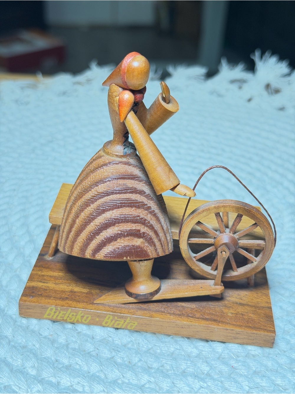 Vintage Przadka The Spinner Polish Folk Art Sitarski Fedorowicz Poland